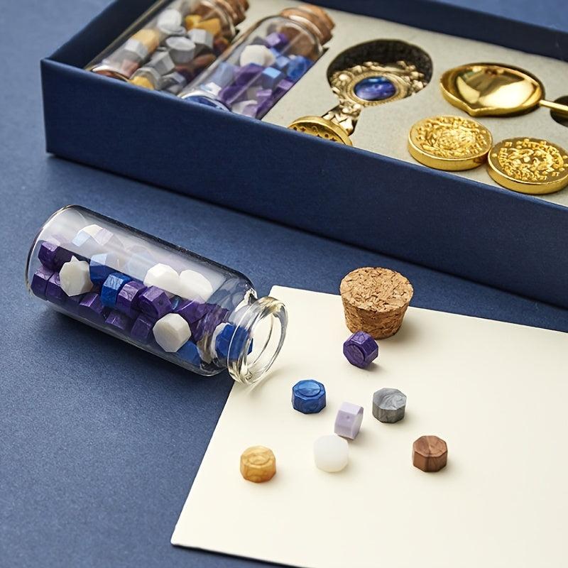 Wax Seal Stamp Kit Envelope Sealing Wax With Box Creative Star Wax Seal Beads