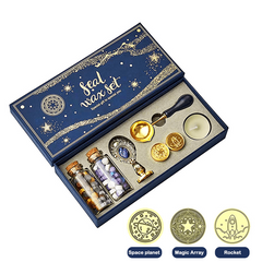 Wax Seal Stamp Kit Envelope Sealing Wax With Box Creative Star Wax Seal Beads