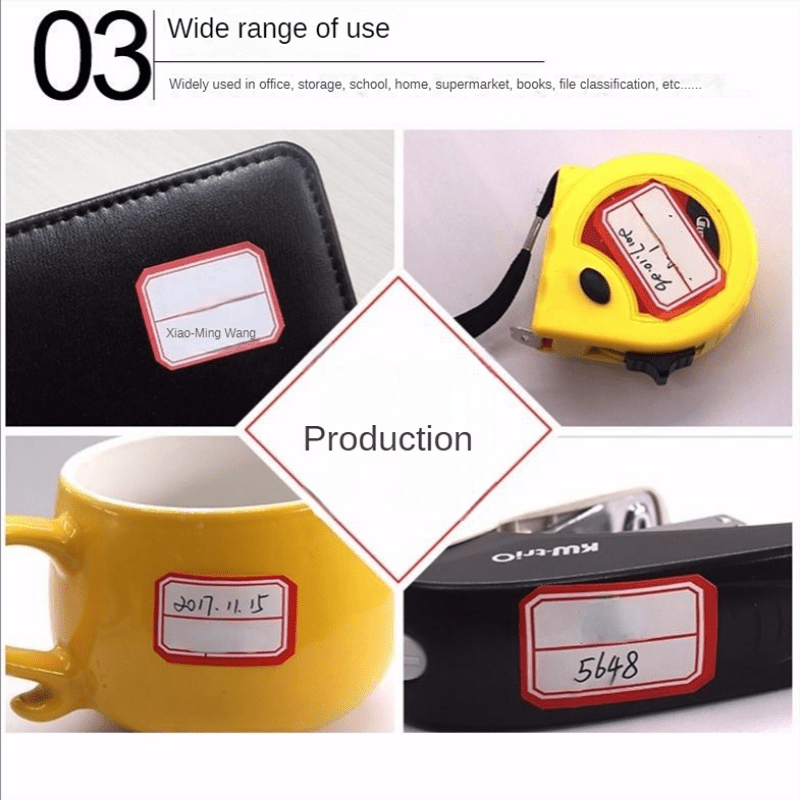 400 PCS Self-adhesive Label Stickers for Marking Name and Classification