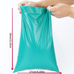 100pcs Green Plastic Express Bag Clothing Waterproof Mailing Bag