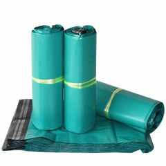 100pcs Green Plastic Express Bag Clothing Waterproof Mailing Bag