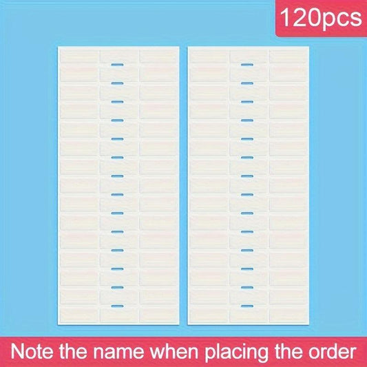 480pcs Custom Transparent Name Labels for School Supplies