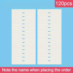480pcs Custom Transparent Name Labels for School Supplies