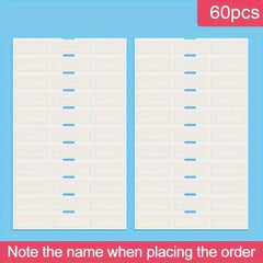 480pcs Custom Transparent Name Labels for School Supplies