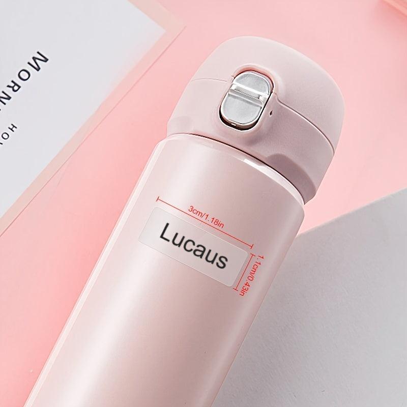 480pcs Custom Transparent Name Labels for School Supplies