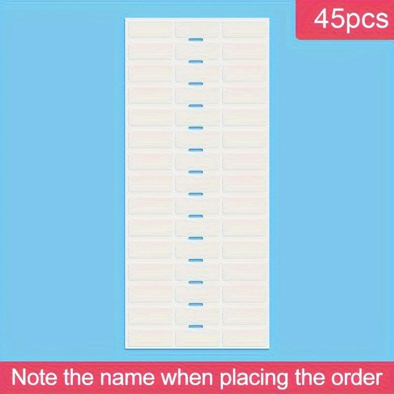 480pcs Custom Transparent Name Labels for School Supplies