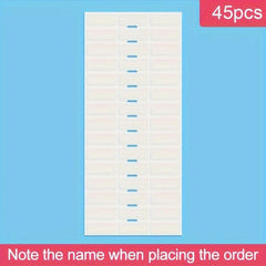 480pcs Custom Transparent Name Labels for School Supplies