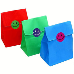 500pcs 1inch Smile Face Sealing Label Sticker in 8 Colors