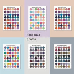Morandi Round Dot Stickers Self adhesive Journal Diary Decoration