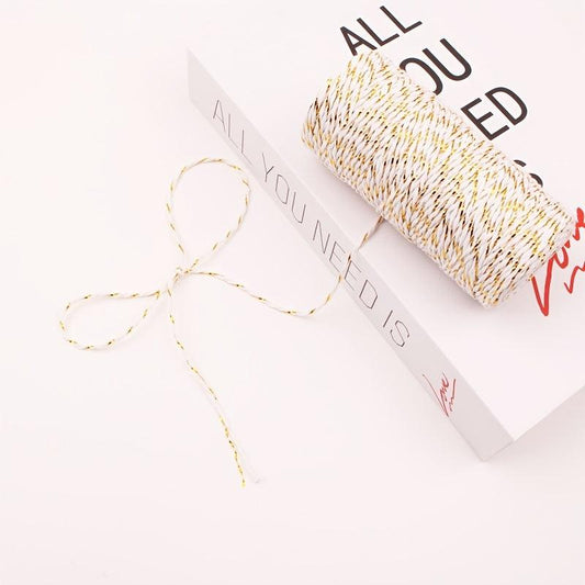 Golden and Rope Thread Clothing Accessories Tag Rope Column 100m