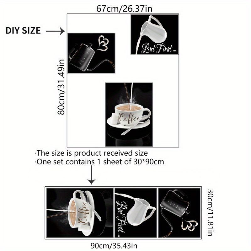 Coffee Shop Charm Vinyl Wall Sticker
