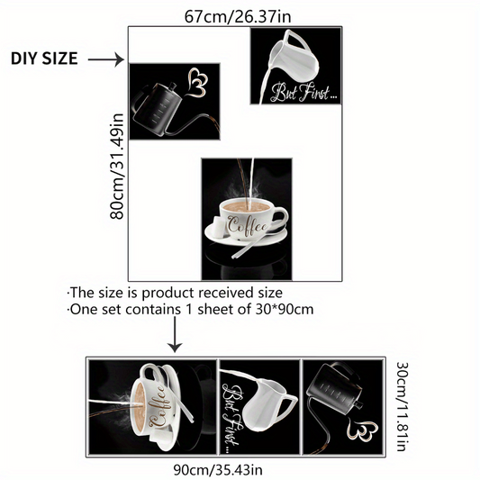 Coffee Shop Charm Vinyl Wall Sticker