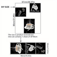 Coffee Shop Charm Vinyl Wall Sticker