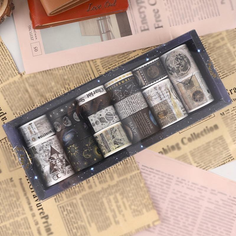 18pcs Retro Washi Tape European Style DIY Tape Decorative Sticker Tape