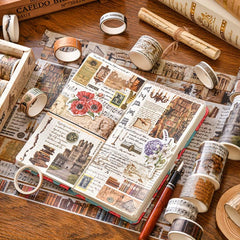 18pcs Retro Washi Tape European Style DIY Tape Decorative Sticker Tape