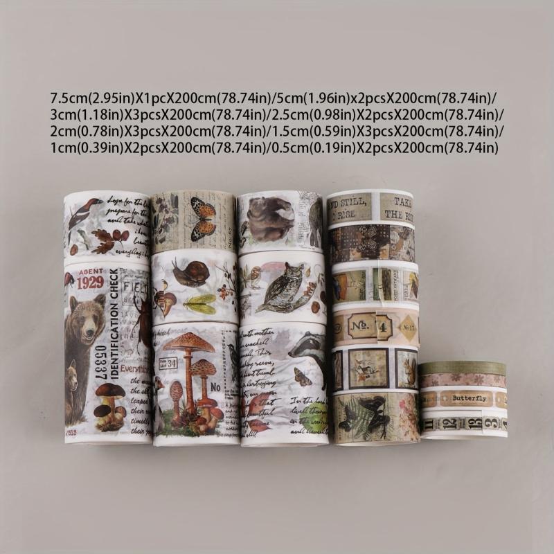 18pcs Retro Washi Tape European Style DIY Tape Decorative Sticker Tape