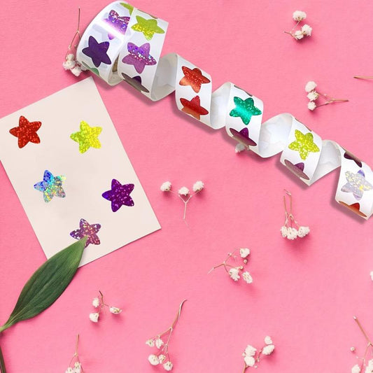500pcs 2 Roll Star Sticker Reward Chart Self Adhesive Label