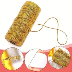 92 Meter Metallic Silver Bakers Twine for Arts and Crafts