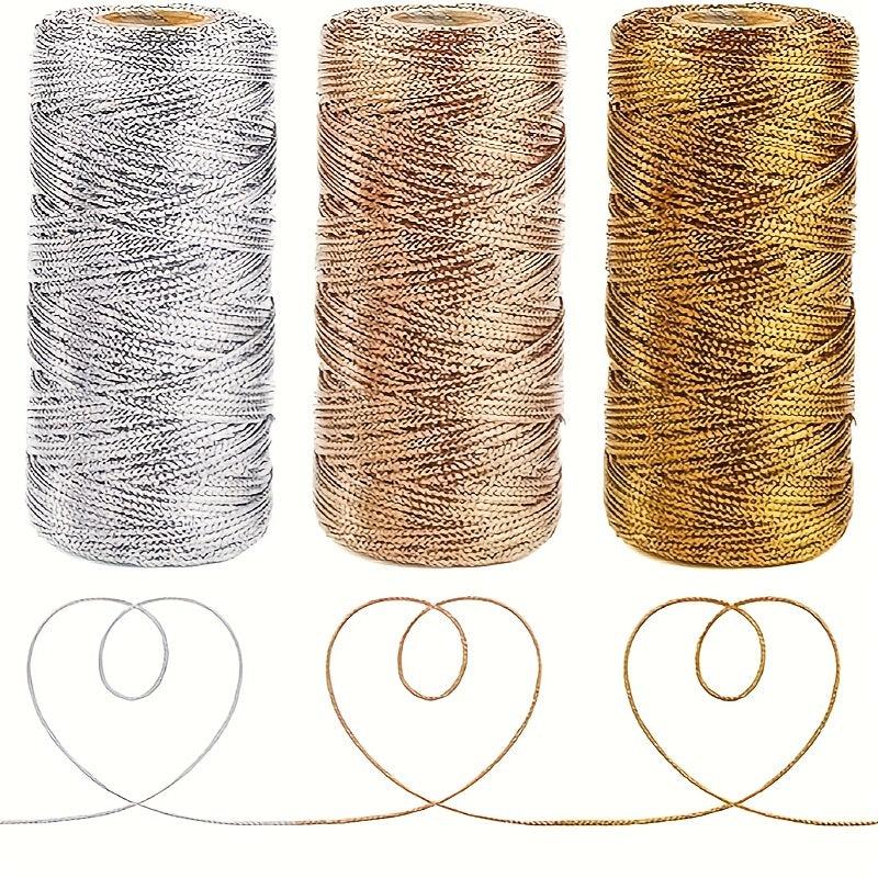 92 Meter Metallic Silver Bakers Twine for Arts and Crafts