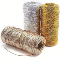 92 Meter Metallic Silver Bakers Twine for Arts and Crafts
