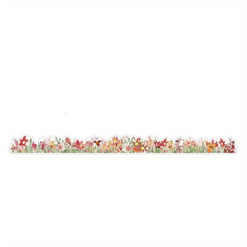 Vintage Plant Flower Rose Washi Tape 1.18in x 3m