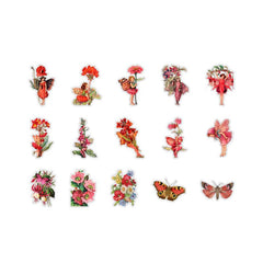 45pcs Flower Fairy Diary Series Boxed Stickers for DIY Hand Account Book