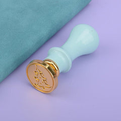 Christmas Tree Wax Seal Stamp for Festive Holiday Greetings