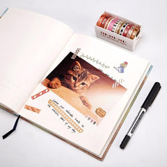 10pcs Bronzing Thin Strip Washi Tape for Journals