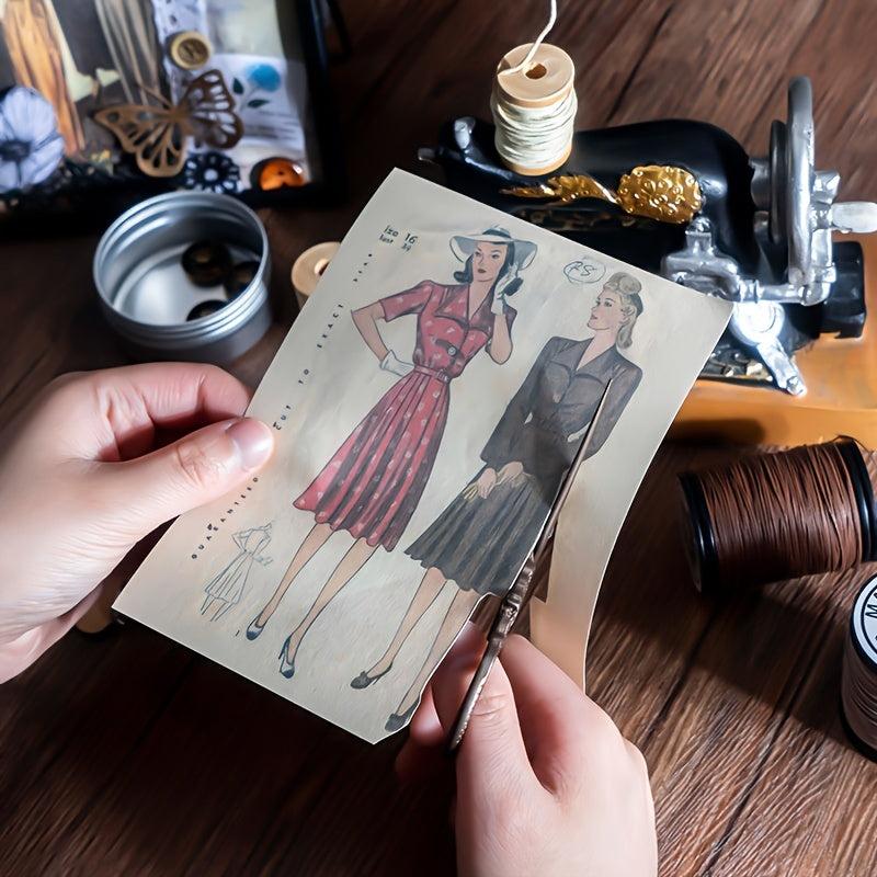 50pcs Character Clothing Material Paper 140mm 100mm