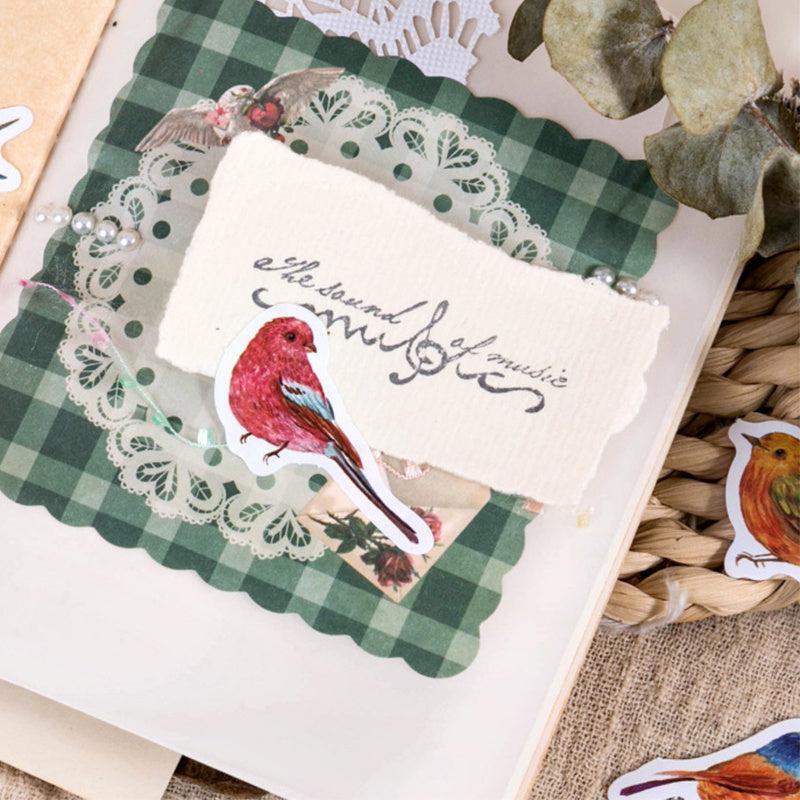 46pcs Birds Waterproof Stickers for Water Bottles Laptop Scrapbook DIY