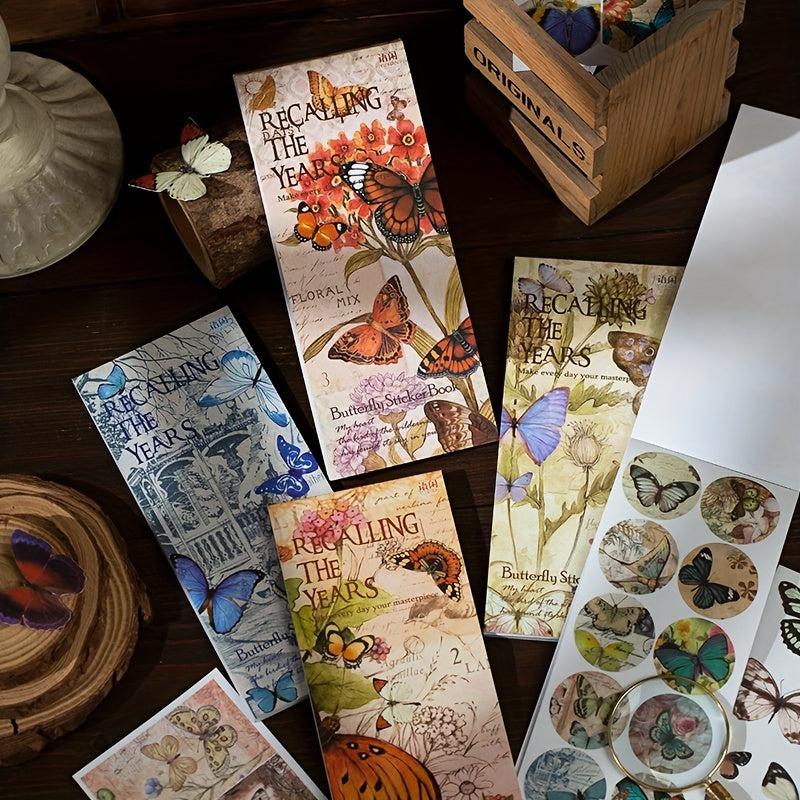 20 Colorful Washi Butterfly Stickers for DIY Crafts Scrapbooking Bullet Journals