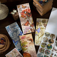 20 Colorful Washi Butterfly Stickers for DIY Crafts Scrapbooking Bullet Journals