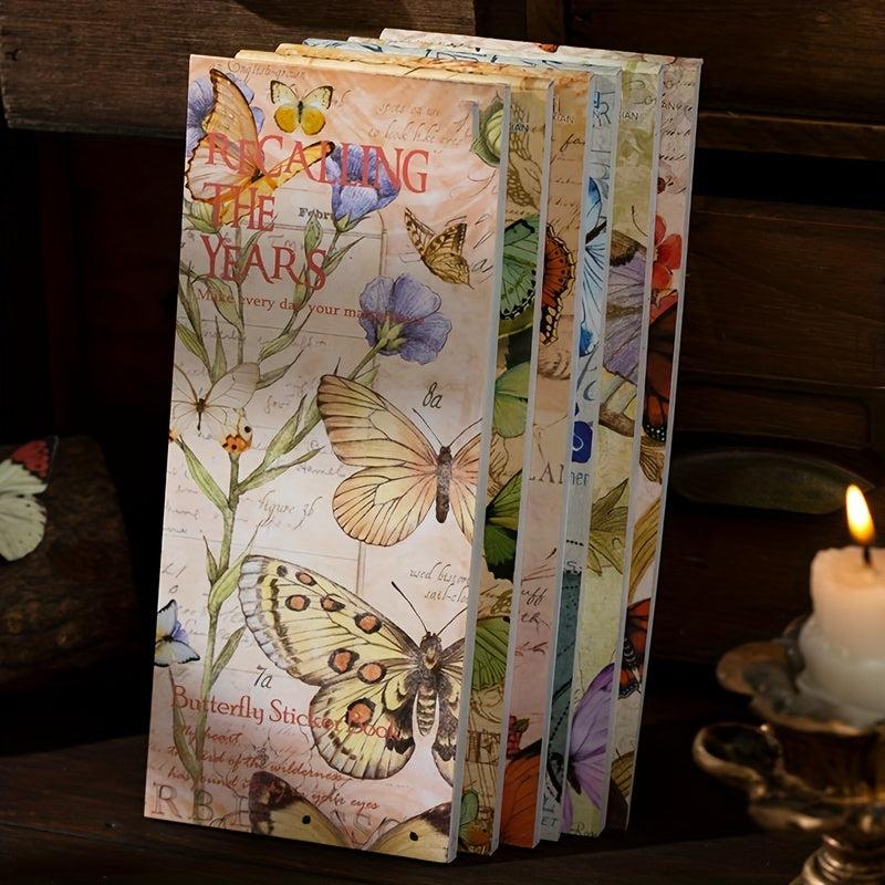 20 Colorful Washi Butterfly Stickers for DIY Crafts Scrapbooking Bullet Journals