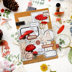 40 Vintage Flower Botanical Stickers for DIY Crafts Scrapbooking