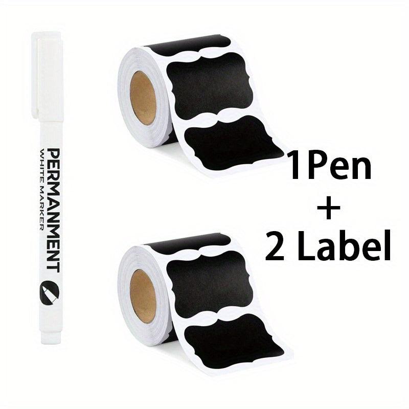 Customizable Adhesive Labels for Mason Jars and Storage Boxes