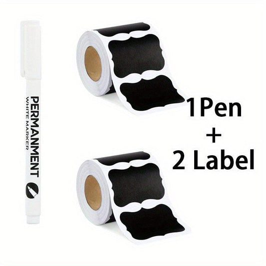 Customizable Adhesive Labels for Mason Jars and Storage Boxes