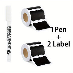 Customizable Adhesive Labels for Mason Jars and Storage Boxes