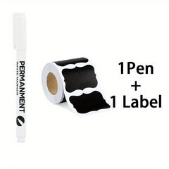 Customizable Adhesive Labels for Mason Jars and Storage Boxes