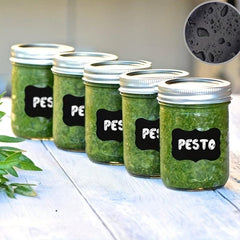 Customizable Adhesive Labels for Mason Jars and Storage Boxes