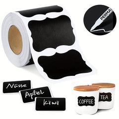 Customizable Adhesive Labels for Mason Jars and Storage Boxes