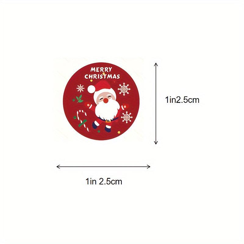 500 Christmas Stickers Rolls - Party Decorations for Elderly