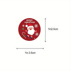 500 Christmas Stickers Rolls - Party Decorations for Elderly