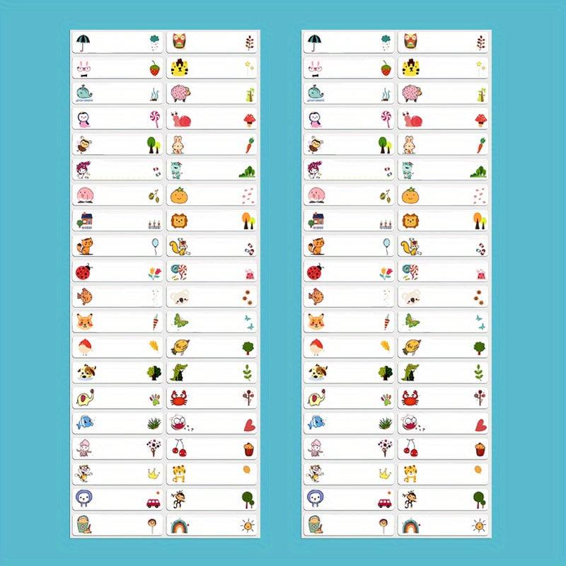 Custom Name Tag Sticker Pack Waterproof Personalized Labels School Stationery