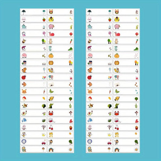 Custom Name Tag Sticker Pack Waterproof Personalized Labels School Stationery