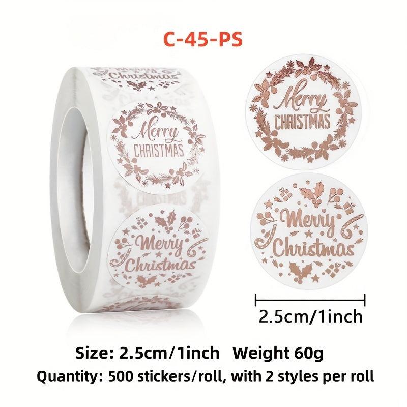 Rolled Rose Golden Stickers Hot Stamping 500 Sheets