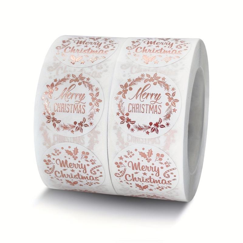 Rolled Rose Golden Stickers Hot Stamping 500 Sheets