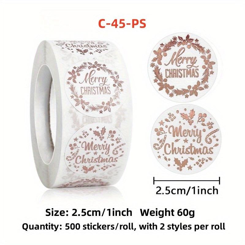 Rolled Rose Golden Stickers Hot Stamping 500 Sheets