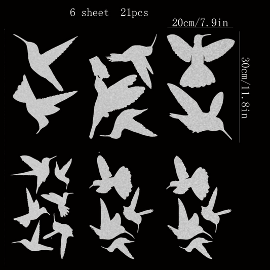 Bird Stickers Window Protection 23 Pieces