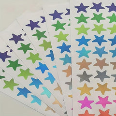 5 Pack Star Shaped Stickers for Crafts & Journals