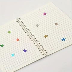 5 Pack Star Shaped Stickers for Crafts & Journals